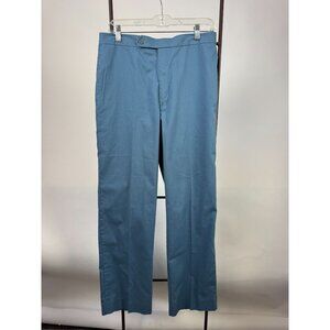 Haggar Casual Wear Blue Pants 34X32 60% Cotton 40% Dacron Blend Assembled In Dom